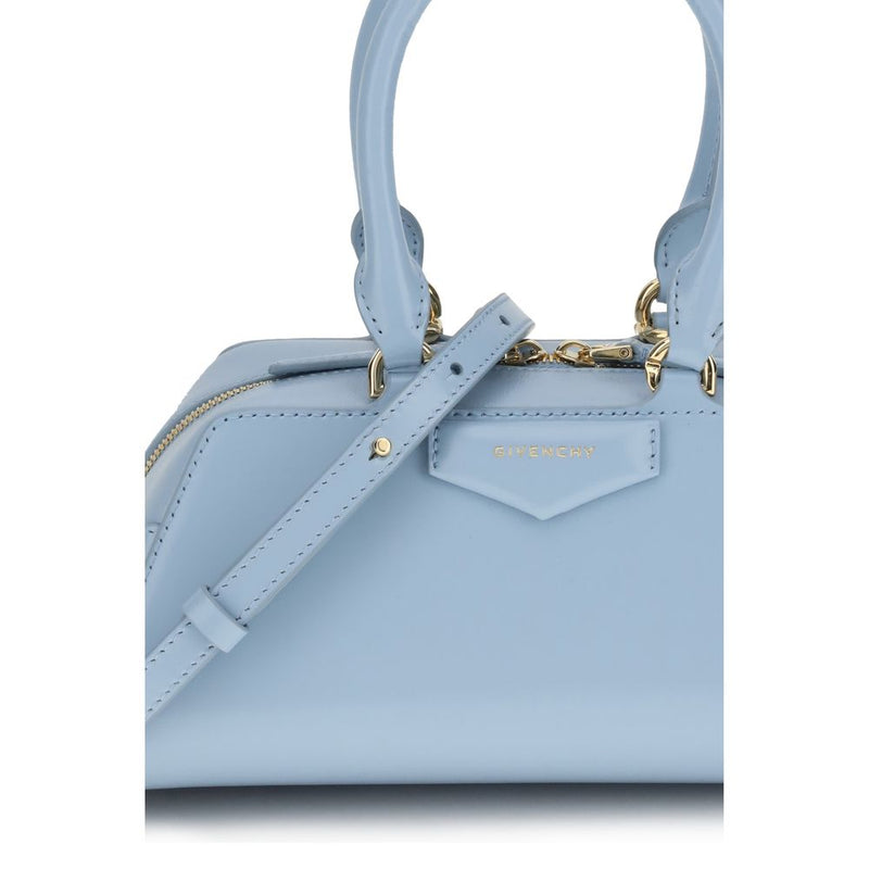 Light Blue Calf Leather Bos Taurus Handbag