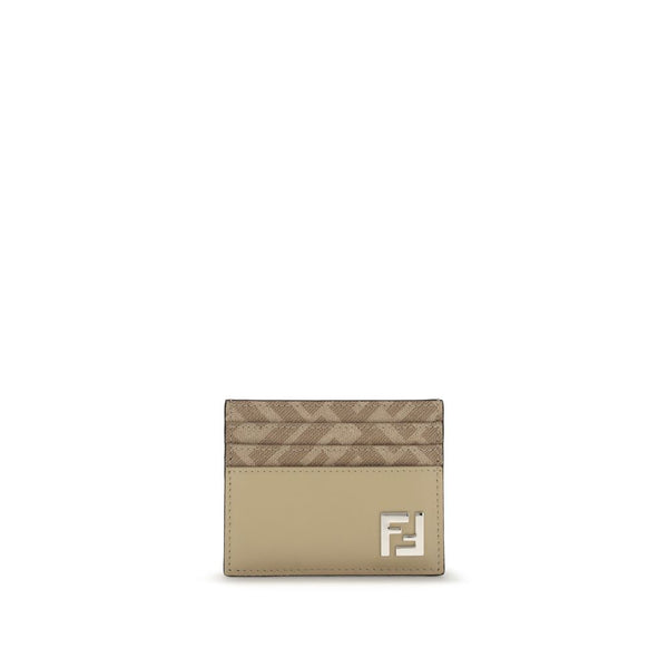 Beige Calf Leather Bos Taurus Wallet