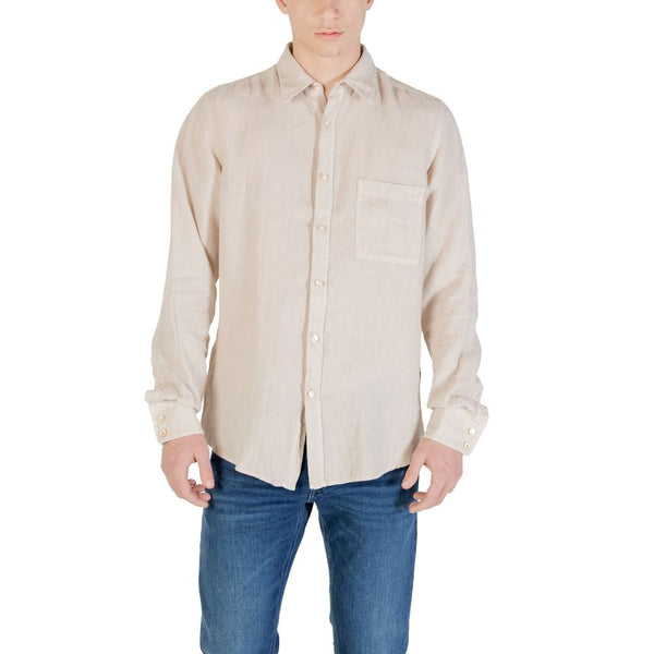 Beige Linen Shirt