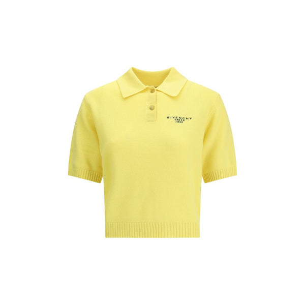 Yellow Wool Polo Shirt