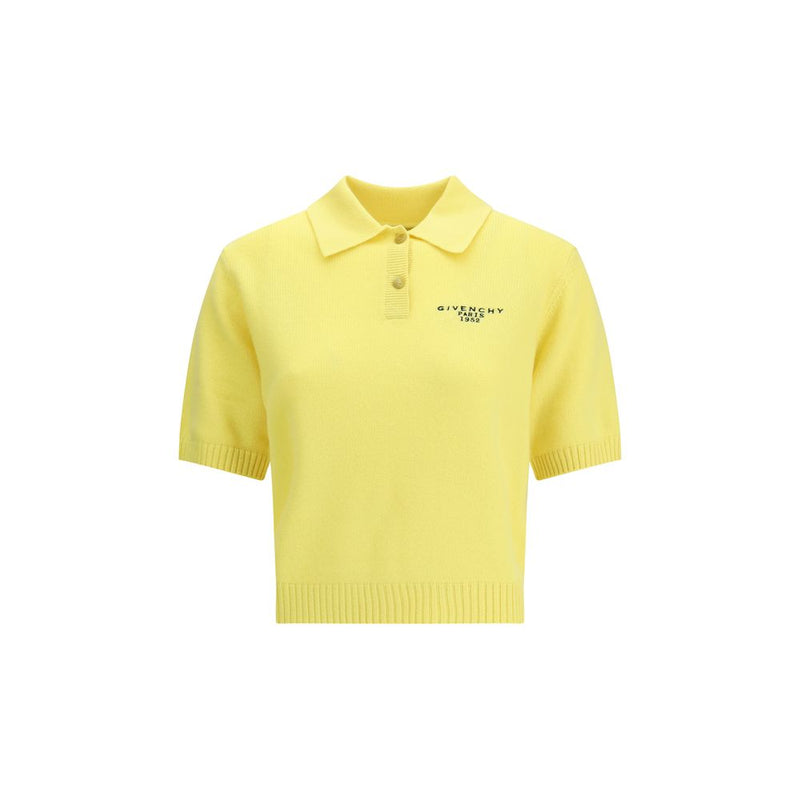 Yellow Wool Polo Shirt