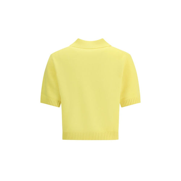 Yellow Wool Polo Shirt