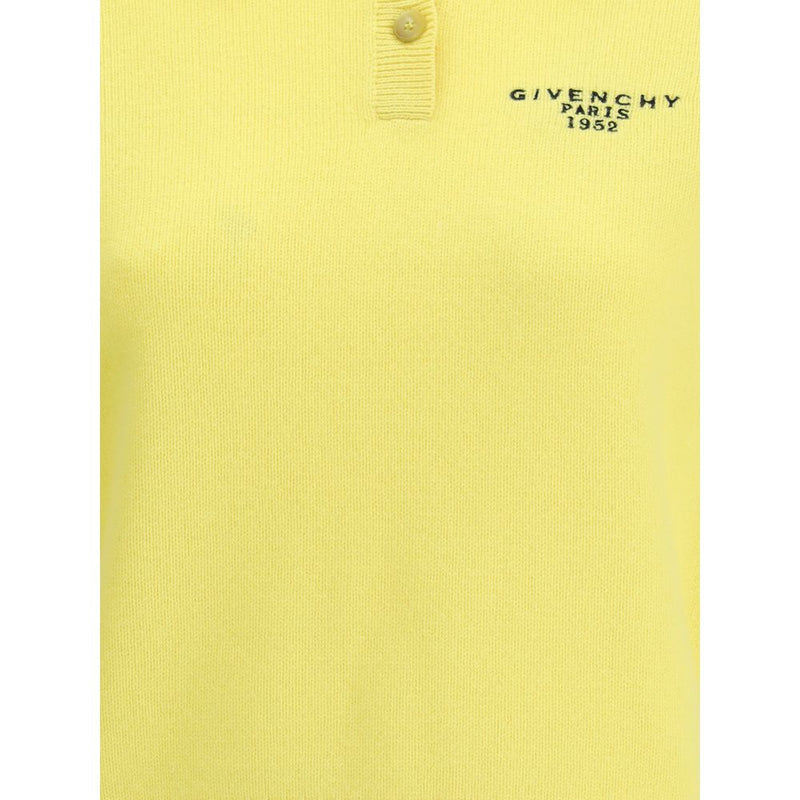 Yellow Wool Polo Shirt