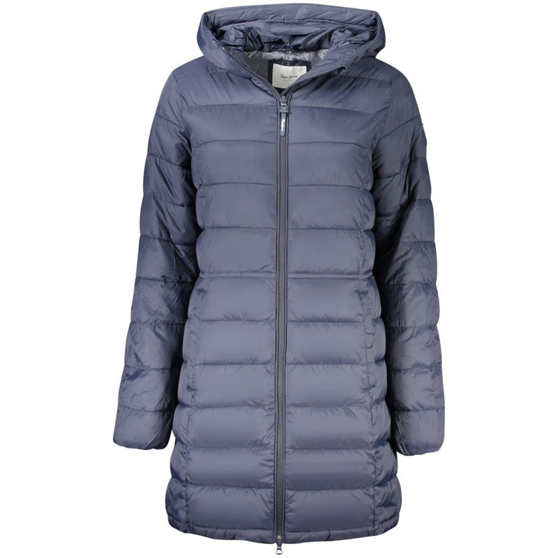 Blue Polyamide Women Jacket