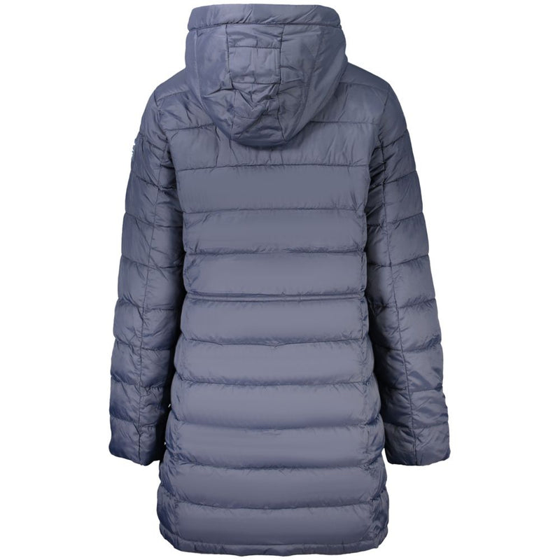 Blue Polyamide Women Jacket