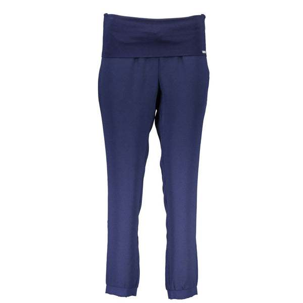 Blue Polyester Pant