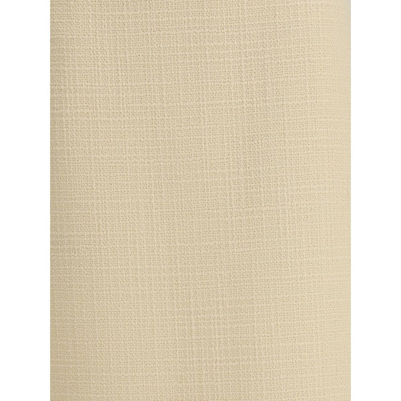 Cream Fleece Wool Skirt