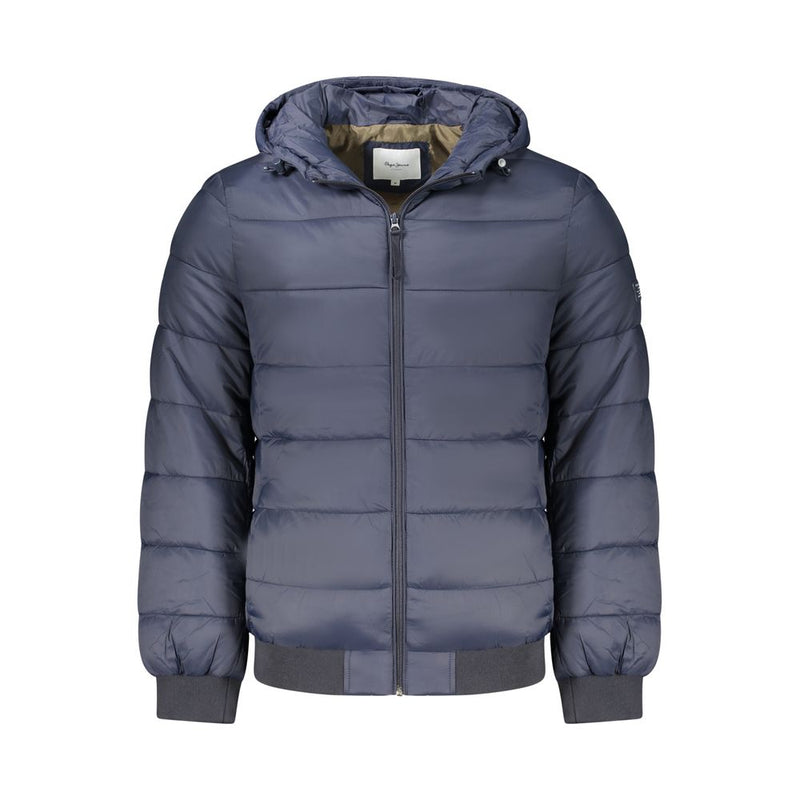 Blue Polyamide Jackets & Coat