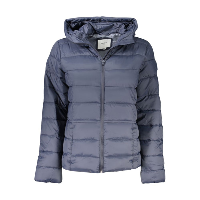 Blue Polyamide Jackets & Coat