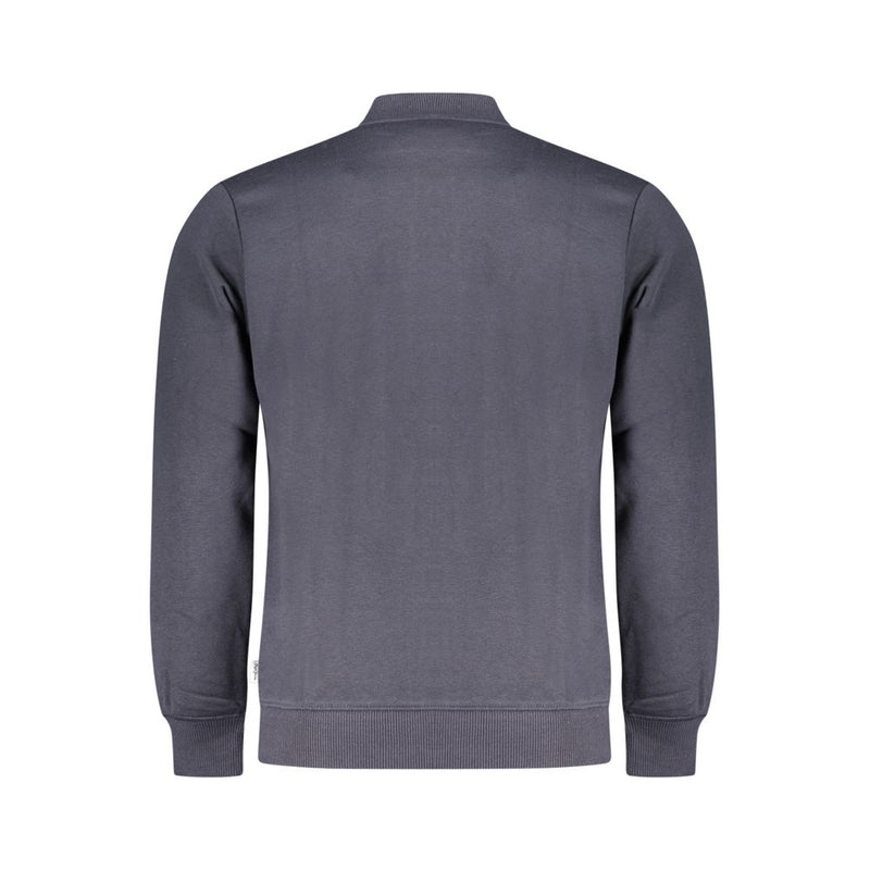 Blue Cotton Men Sweater