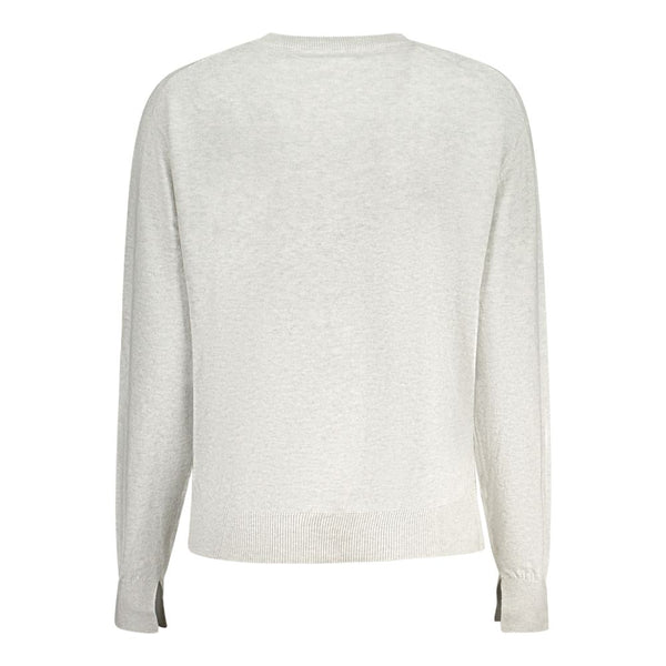 Gray Cotton Women Sweater