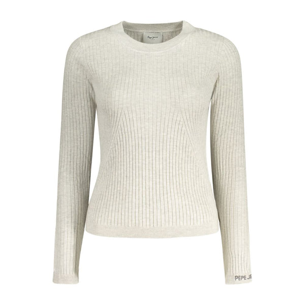 Gray Cotton Women Sweater