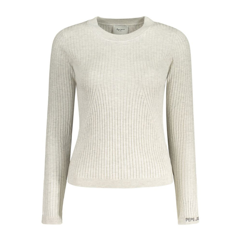 Gray Cotton Women Sweater