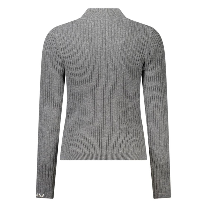 Gray Cotton Women Sweater
