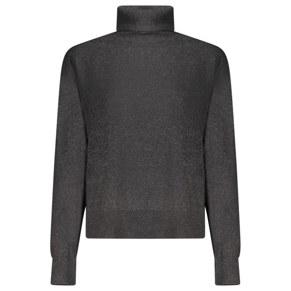 Black Cotton Women Sweater