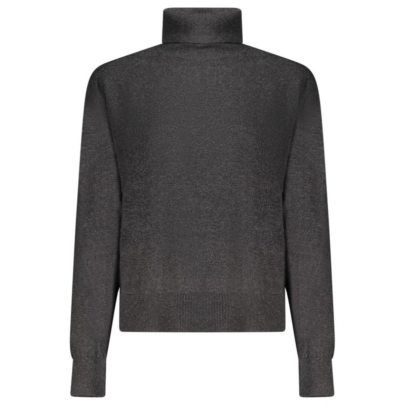 Black Cotton Women Sweater