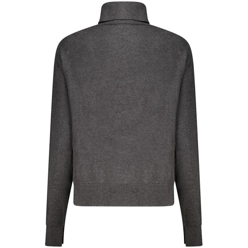 Black Cotton Women Sweater