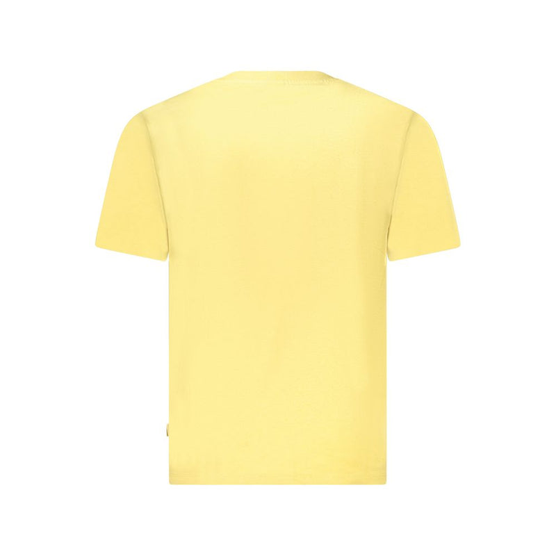 Yellow Cotton Men T-Shirt