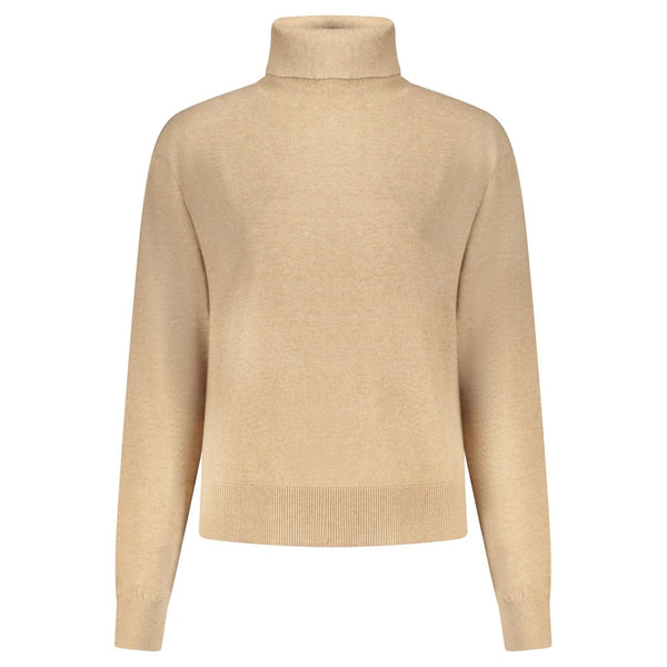 Beige Cotton Women Sweater