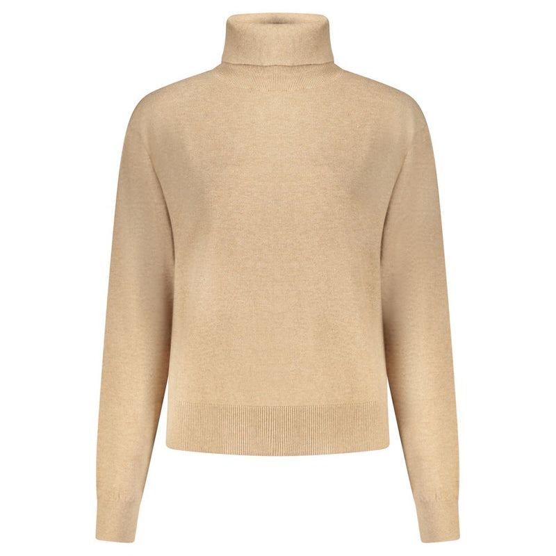 Beige Cotton Women Sweater