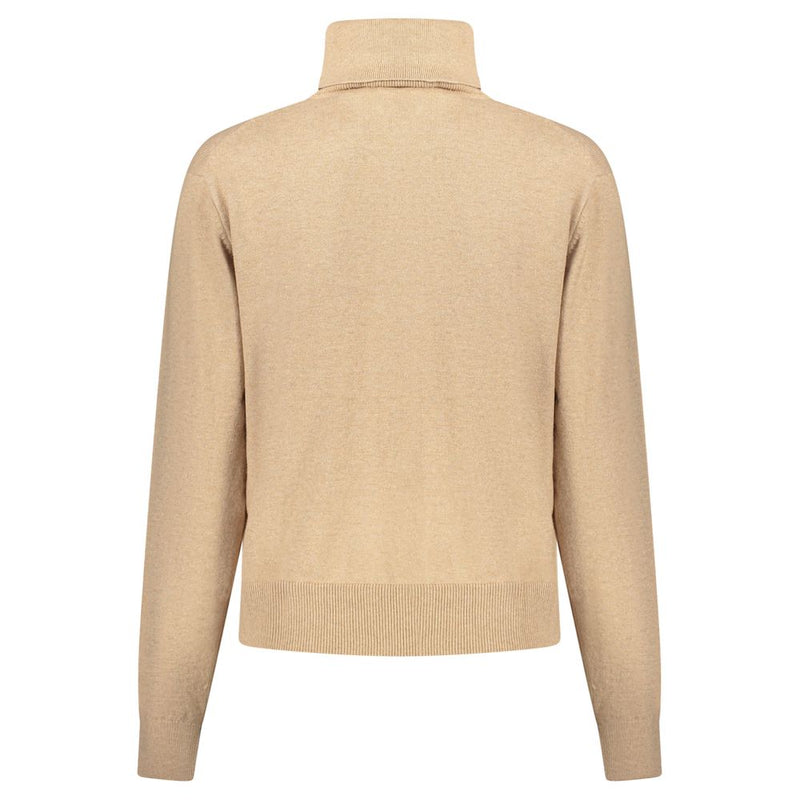 Beige Cotton Women Sweater