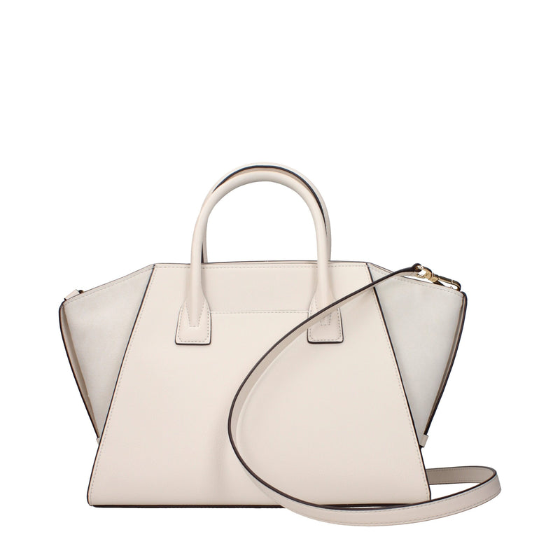 Beige Leather Handbag