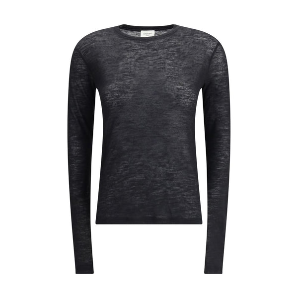 Black Cashmere Long Sleeve T-Shirt