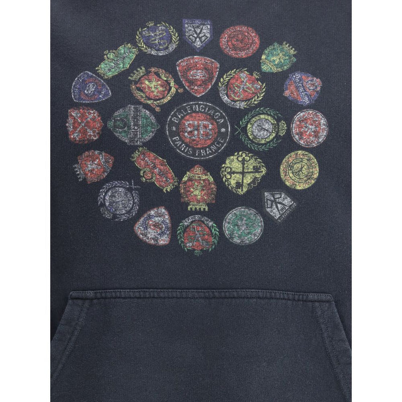 Black Cotton Sweatshirt