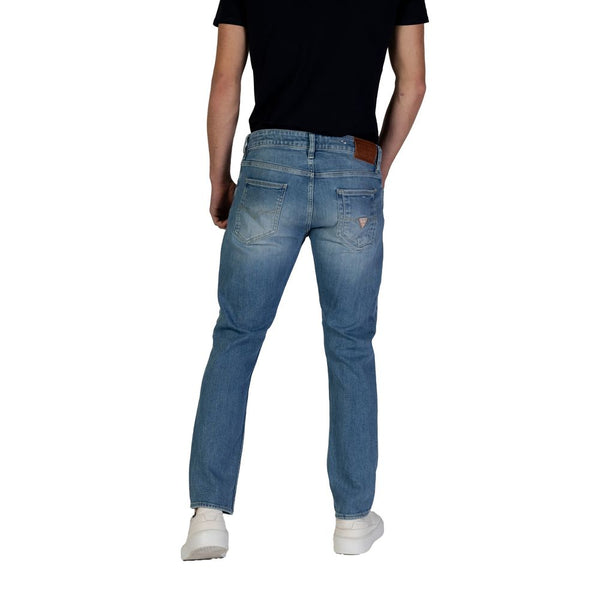 Blue Cotton Skinny Jeans
