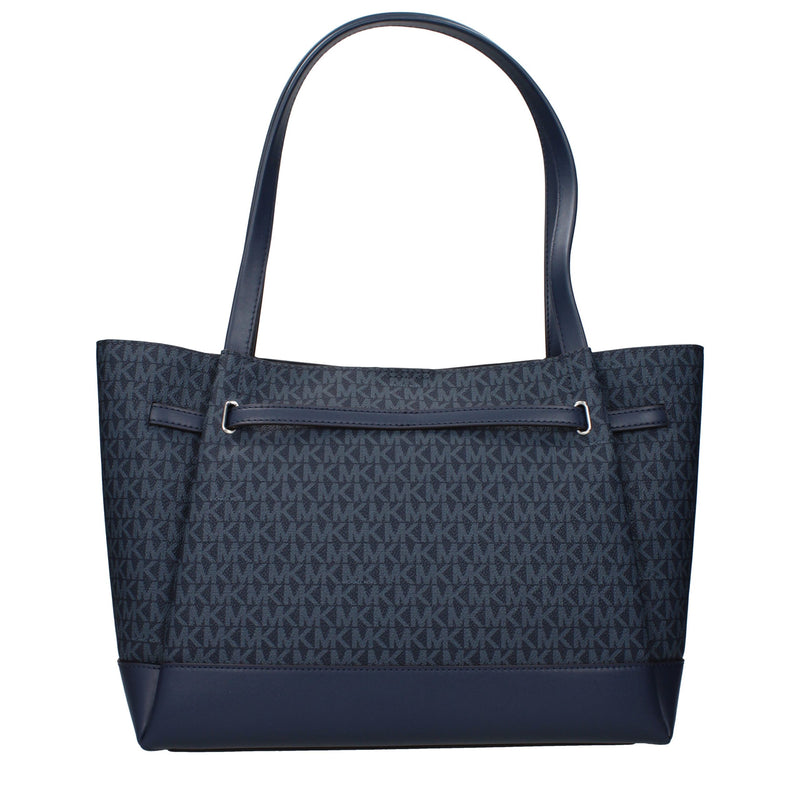 Blue Fabric Shoulder Bag