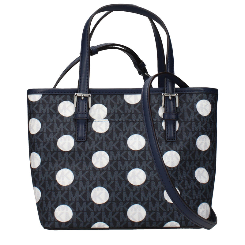 Blue Fabric Handbag