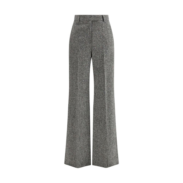 Gray Wool Casual Pants