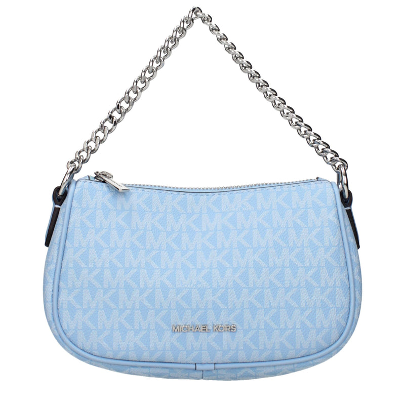 Light Blue Fabric Handbag