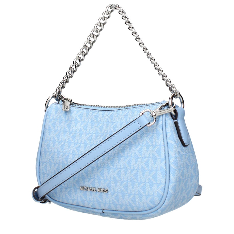 Light Blue Fabric Handbag