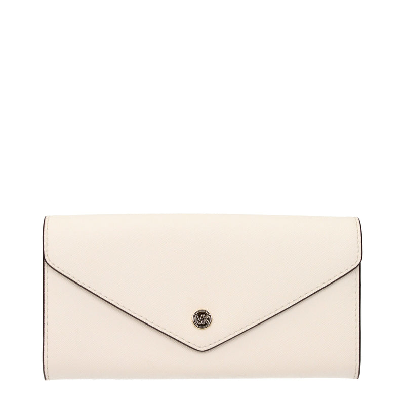 Beige Leather Wallet
