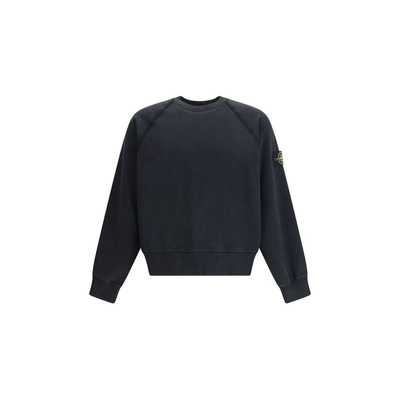 Black Cotton Sweatshirt
