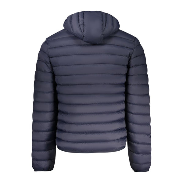 Blue Polyamide Men Jacket