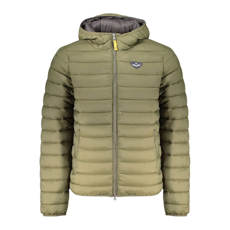 Green Polyamide Men Jacket