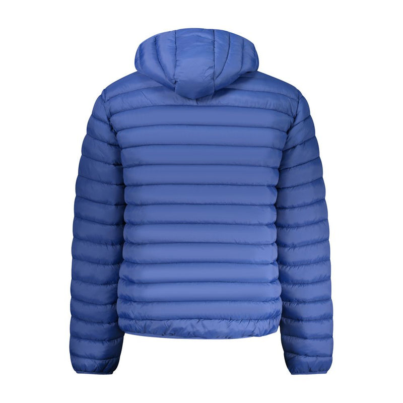 Blue Polyamide Men Jacket