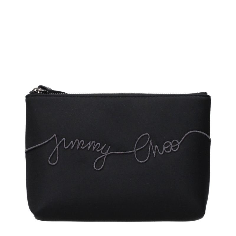 Black Satin Clutch Bag