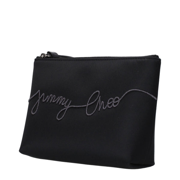 Black Satin Clutch Bag