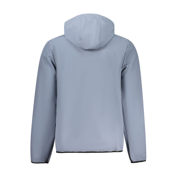 Gray Polyester Men Jacket