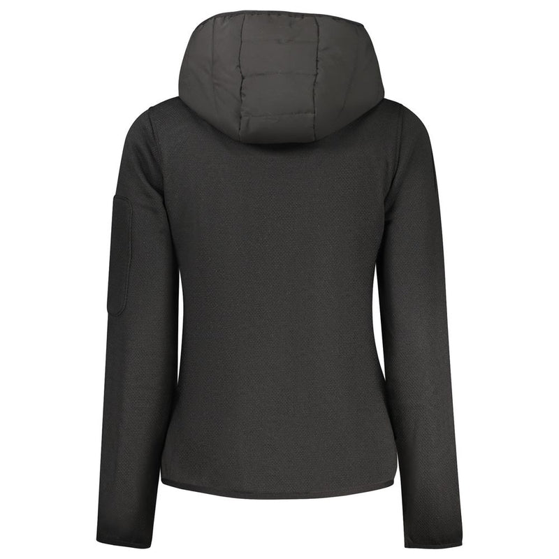 Black Polyester Women Jacket