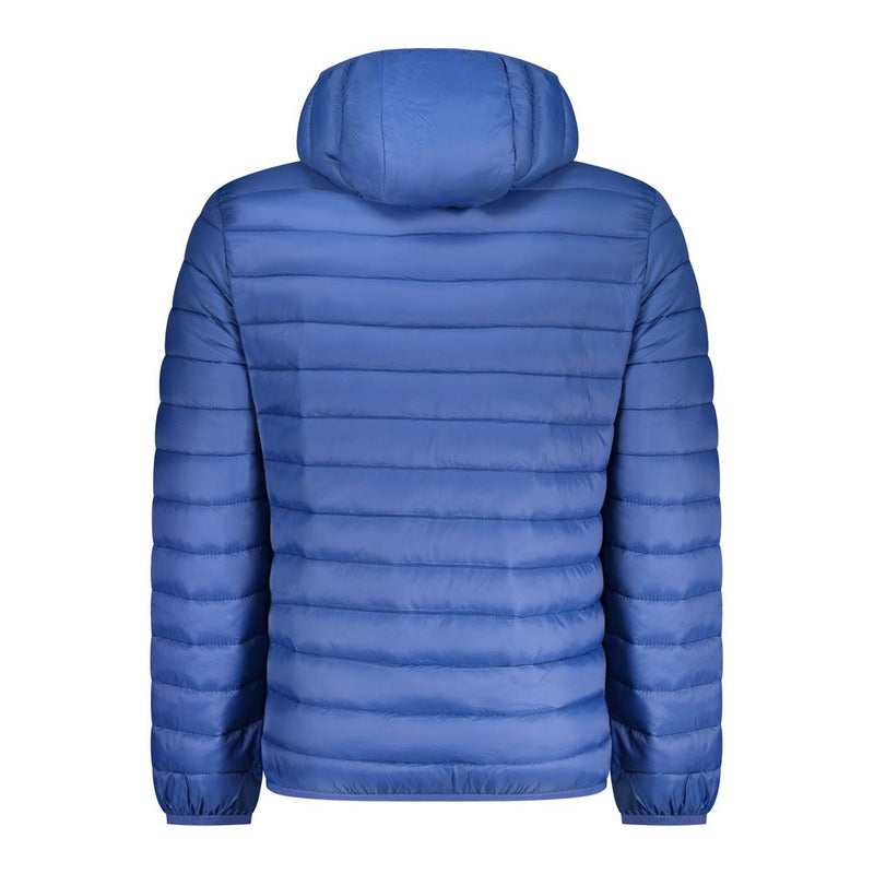 Blue Polyamide Men Jacket