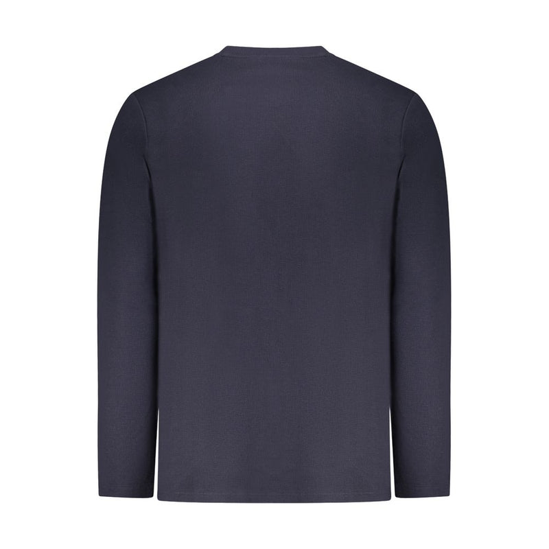 Blue Cotton Men Sweater