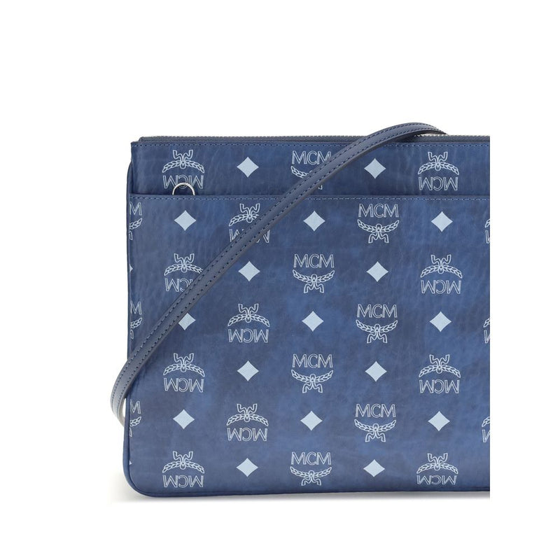 Blue Polyethylene Clutch Bag