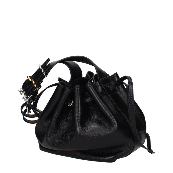 Black Leather Crossbody Bag