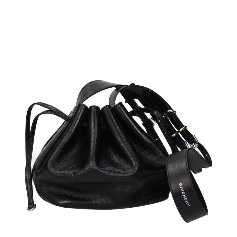 Black Leather Crossbody Bag