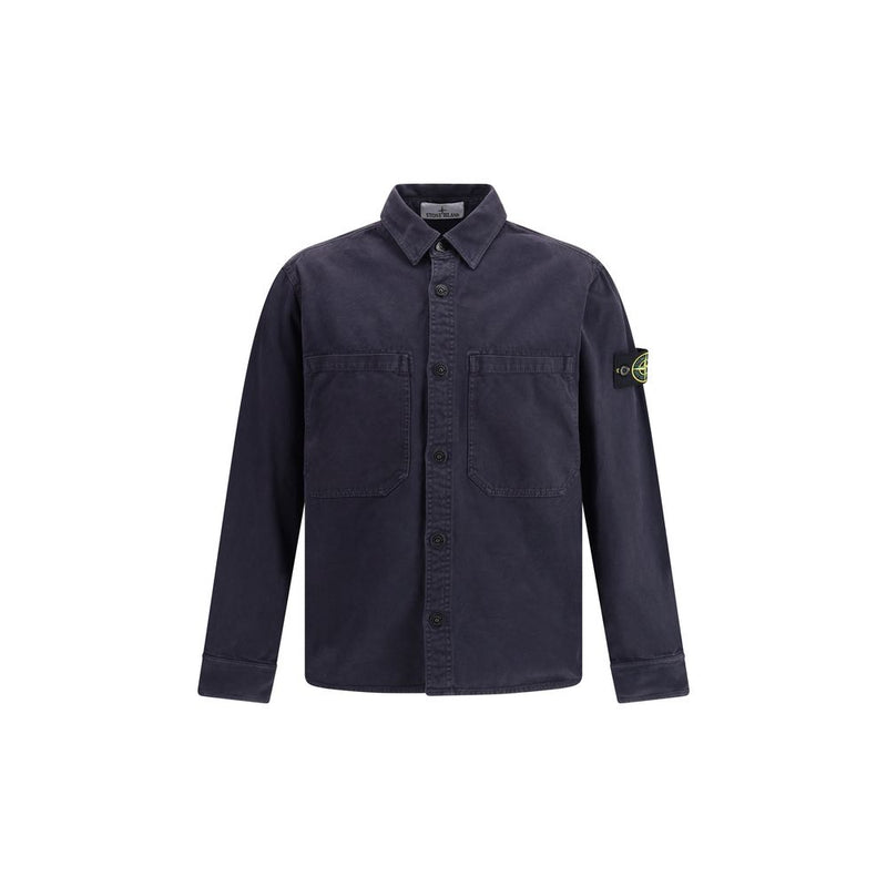Blue Cotton Dress Shirt