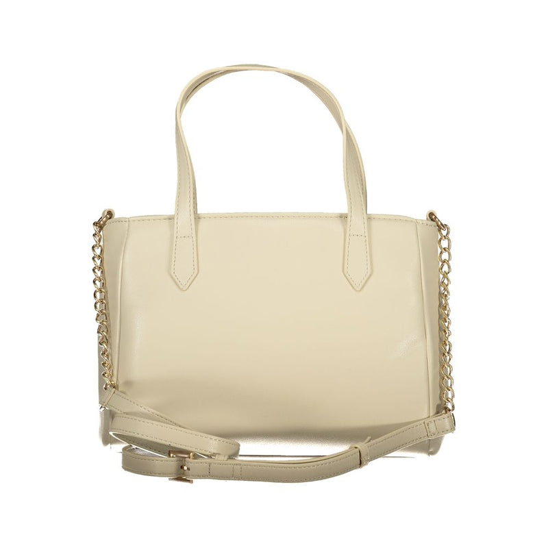 Beige Polyethylene Handbag